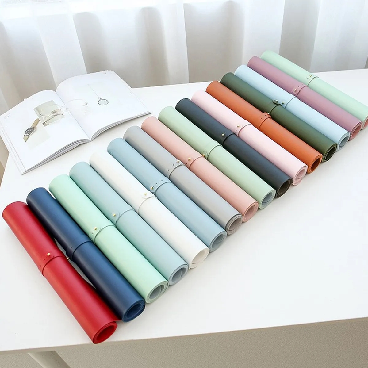 Large PU Leather Desk Pad With Non Slip Base 4