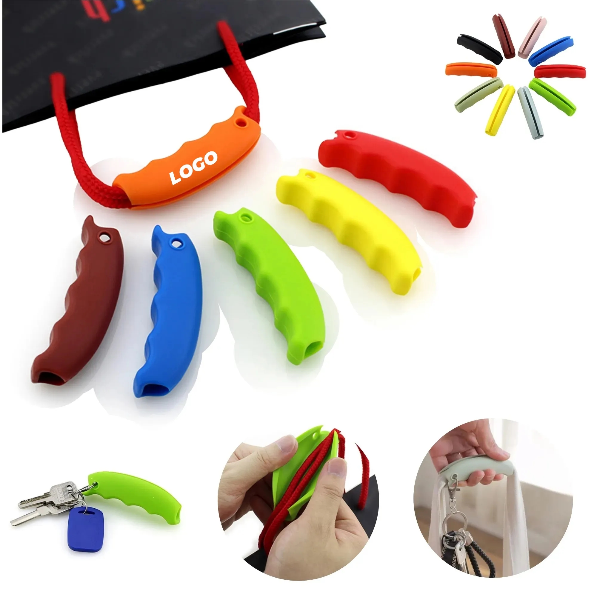 Silicone Shopping Grocery Bag Carrier Handle 4