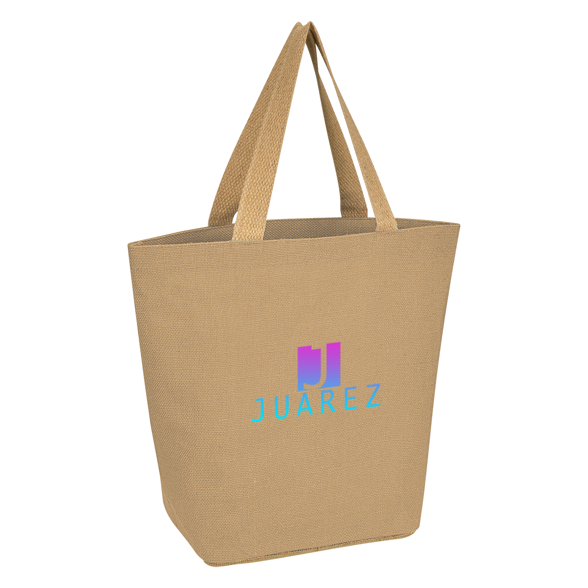 Marketplace Jute Tote Bag, custom tote bag with logo imprint 13
