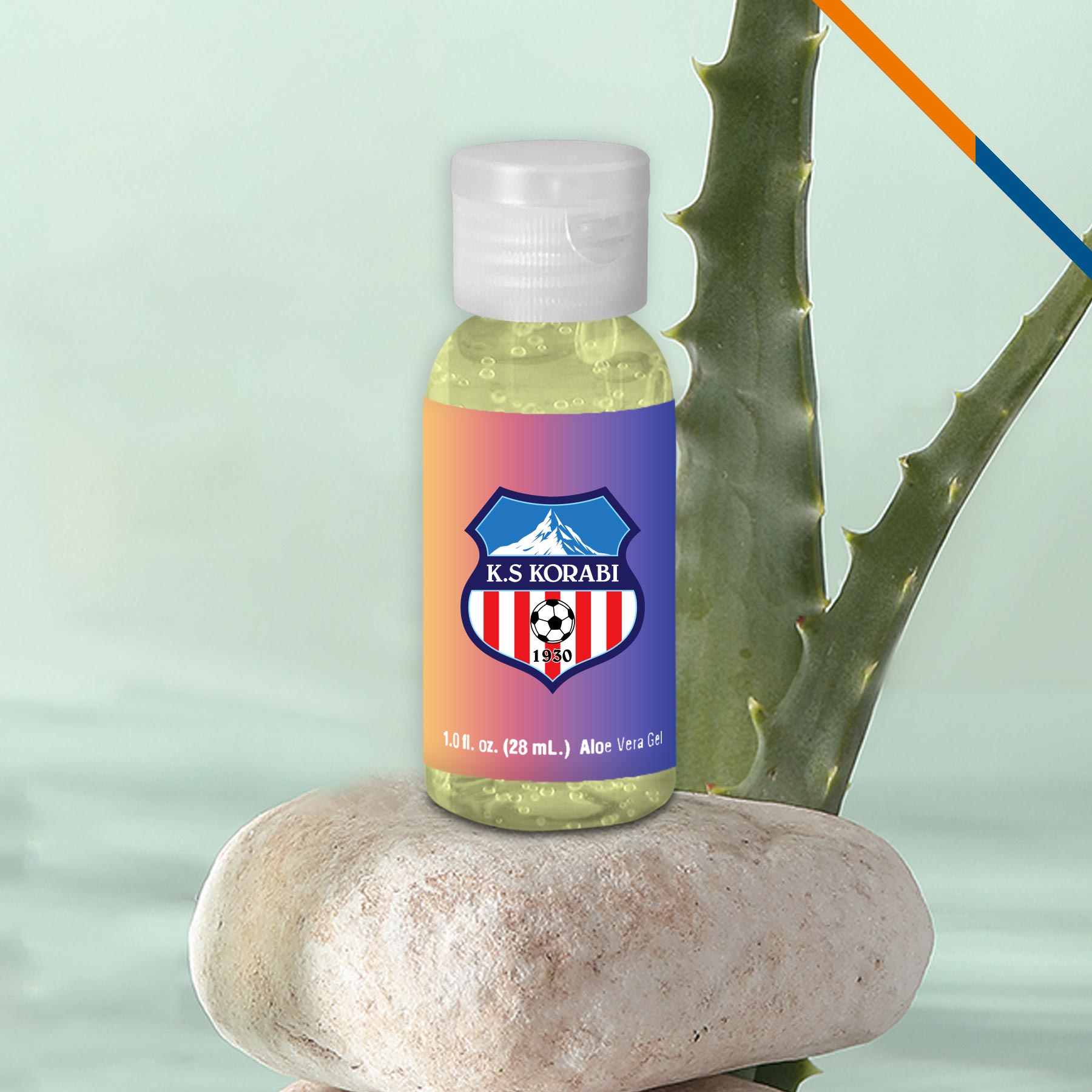Aveg Clear Round Bottle Aloe Gel - 1 OZ. 5