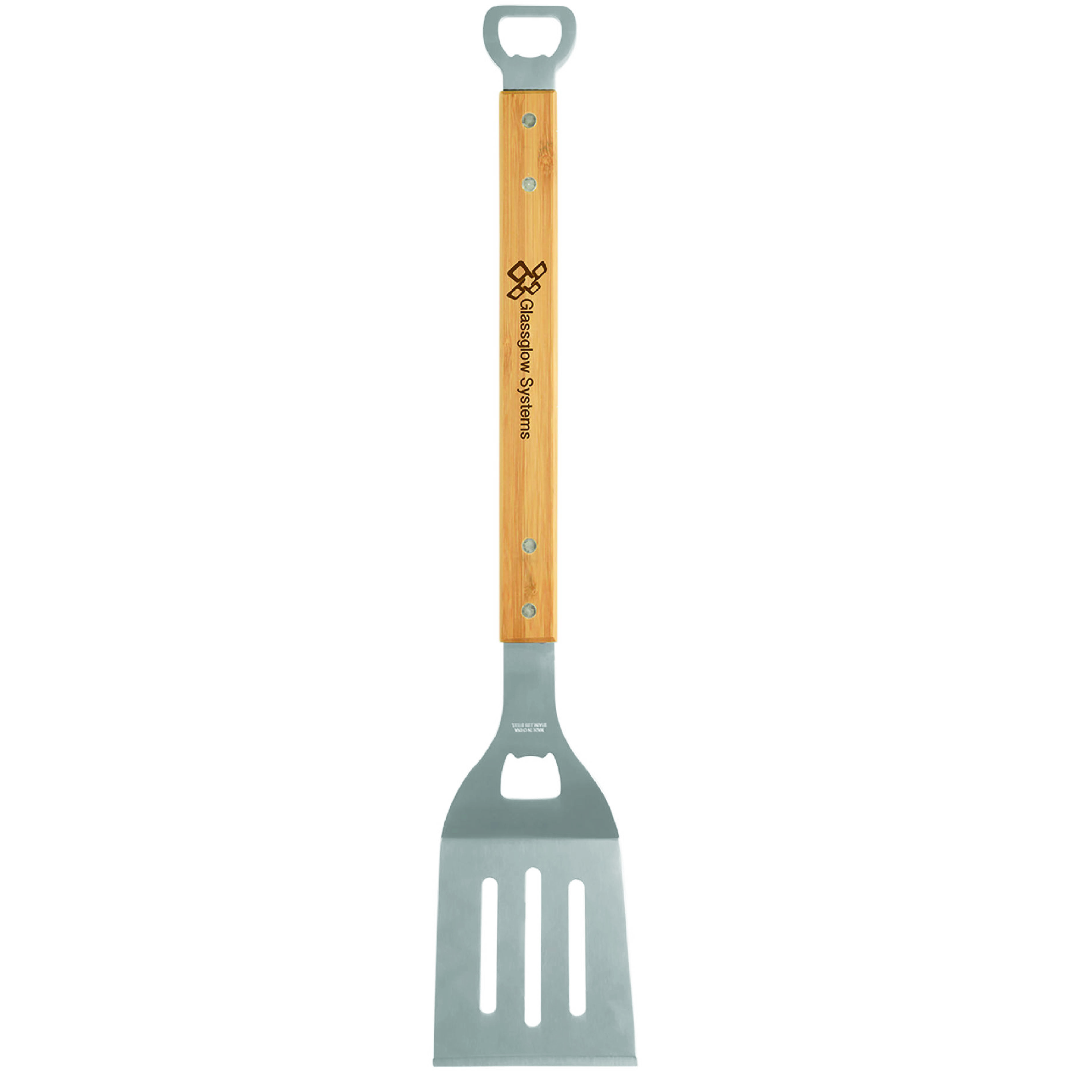 19 1/4" Bamboo BBQ Spatula w/ Bottle Opener