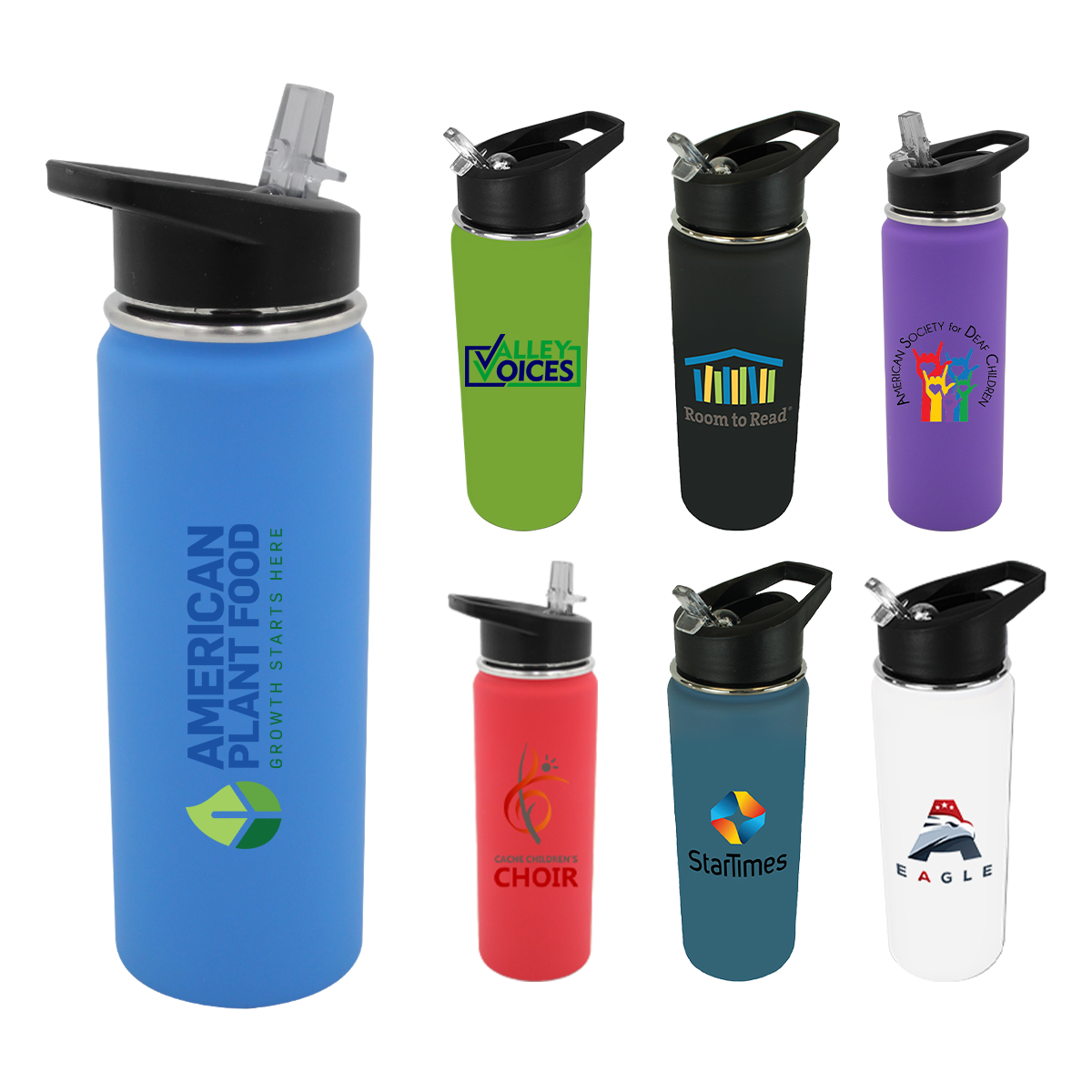 Halcyon® 20 oz. Sports Bottle with Flip Straw Lid 14