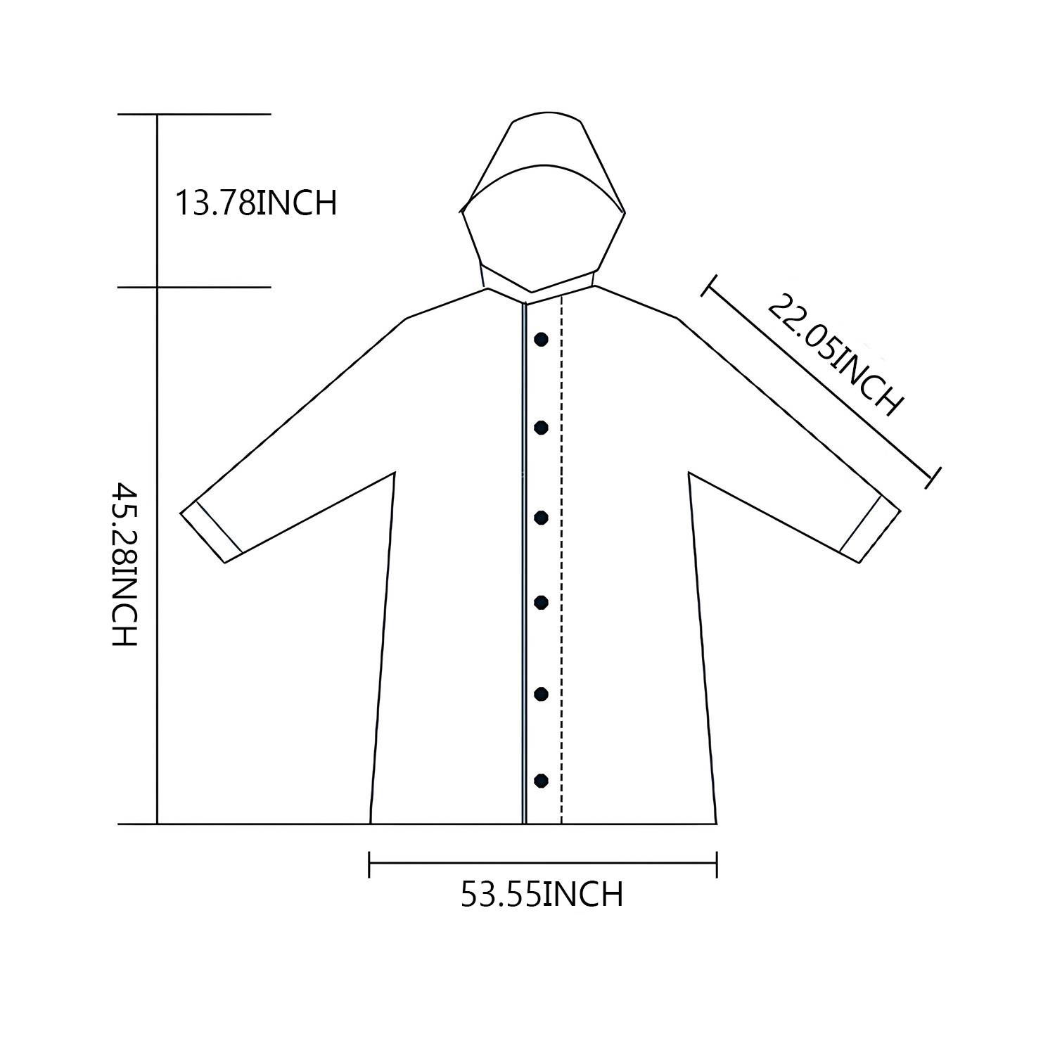 Non-disposable EVA outdoor raincoat 2
