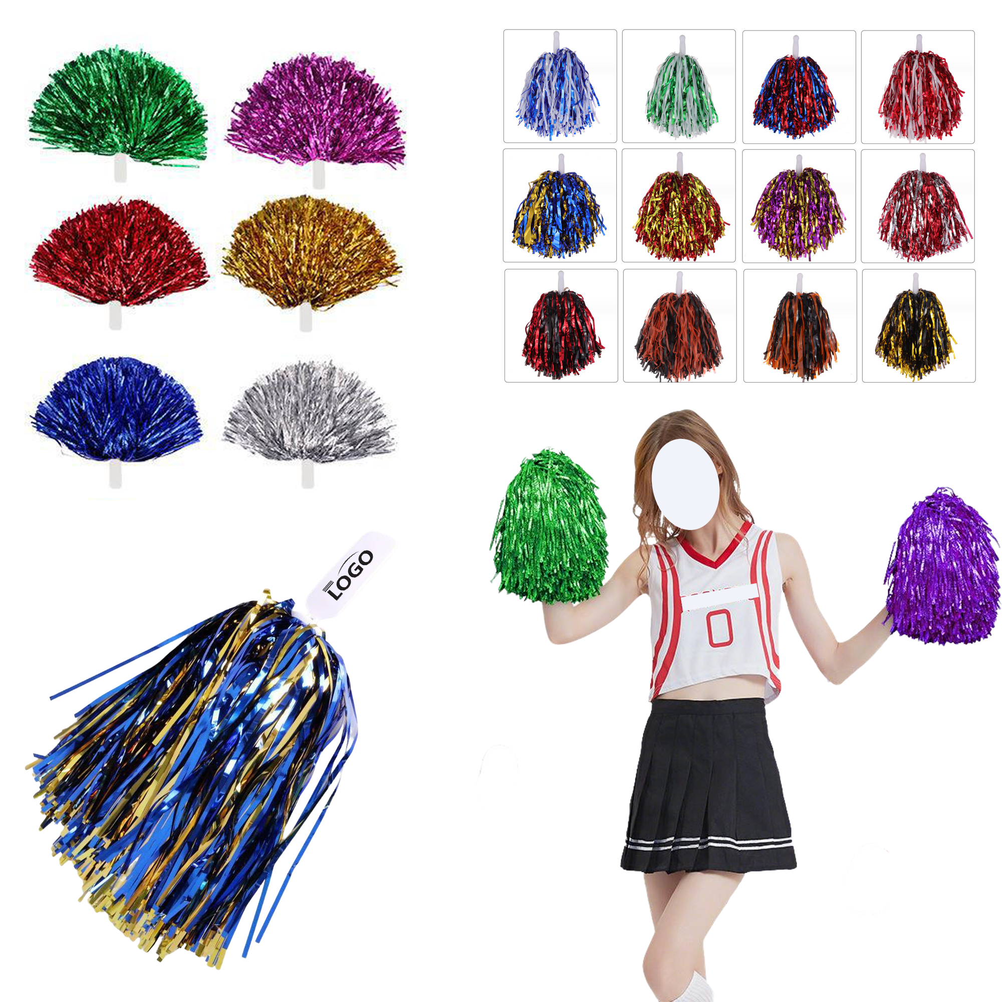 Custom Cheerleading Handle Pom 2