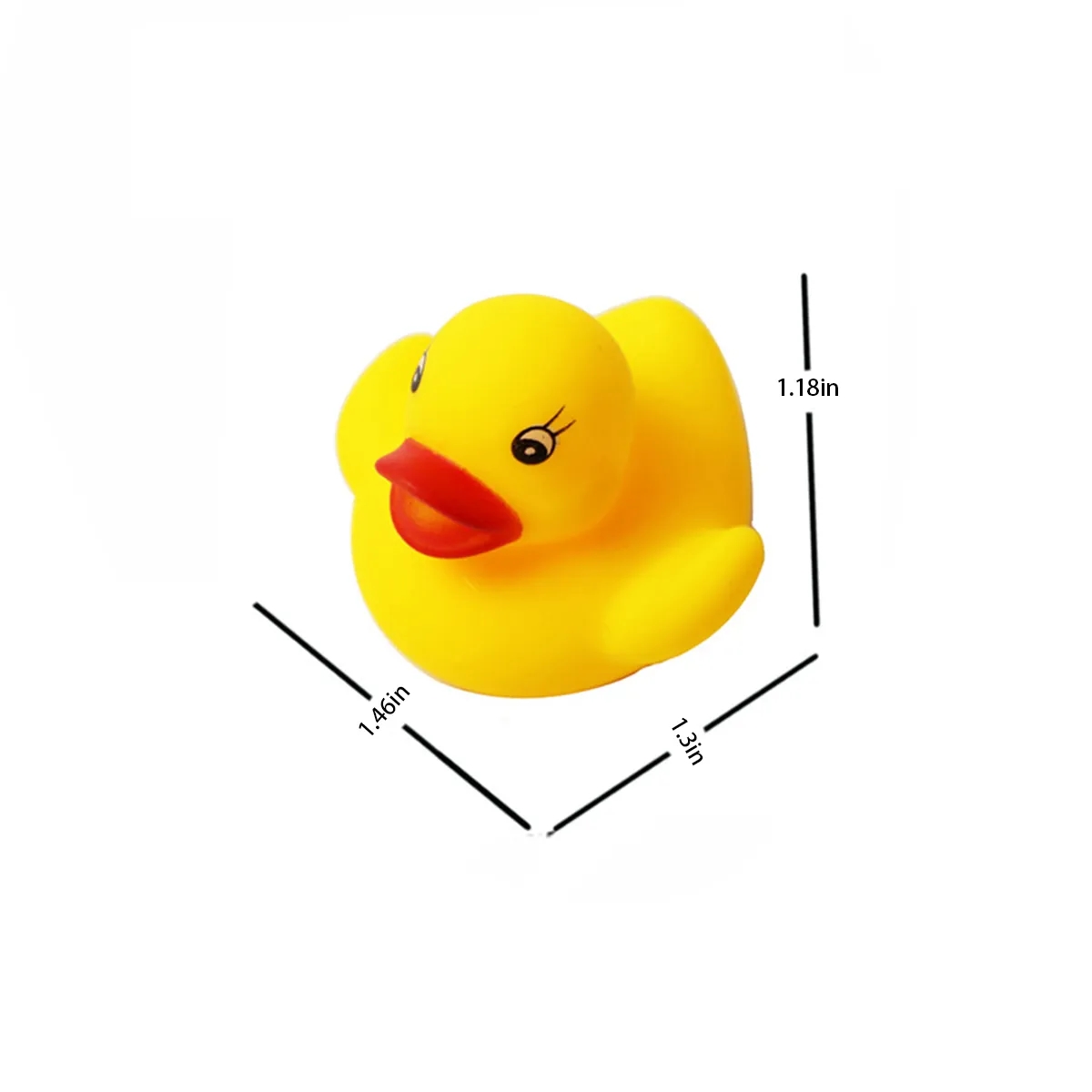 Rubber Mini Duck Beach Pool Kids Baby Bath Toy 5