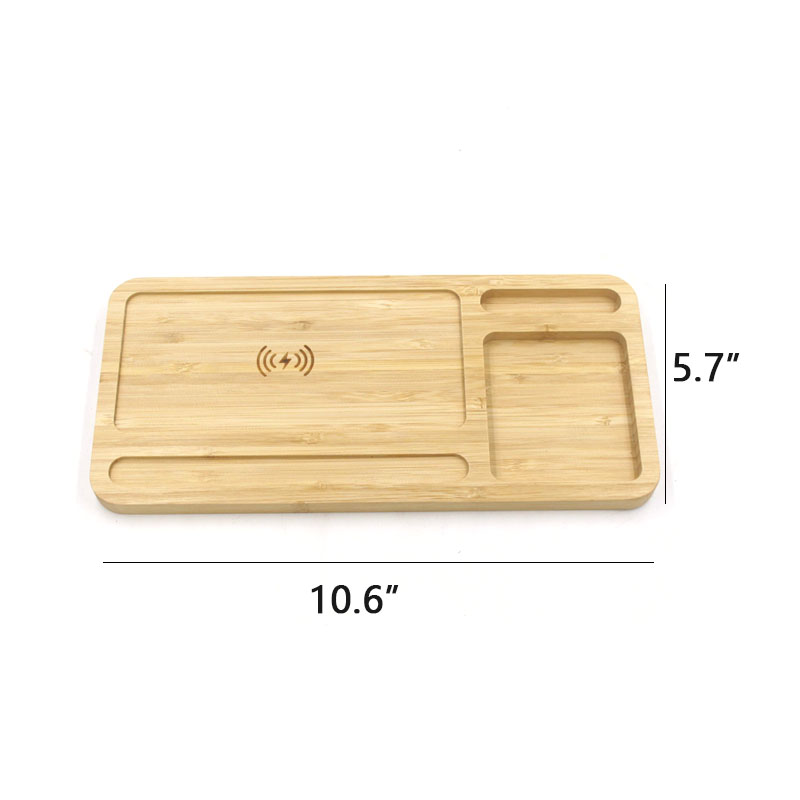 15W Eco-Friendly Bamboo Wireless Charge Pad 2