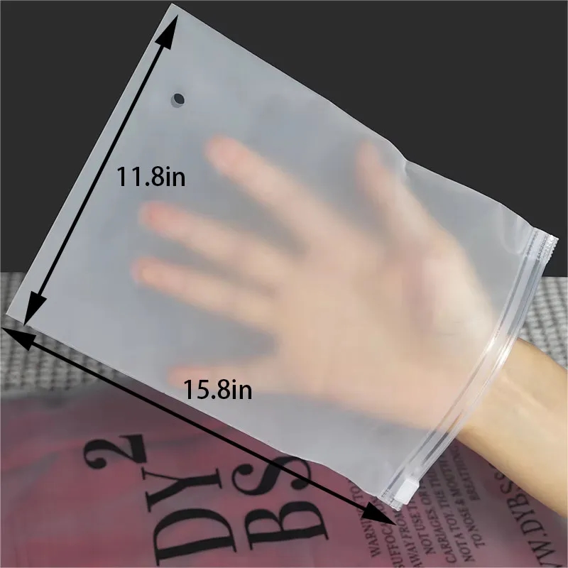 PE frosted zipper bag 3