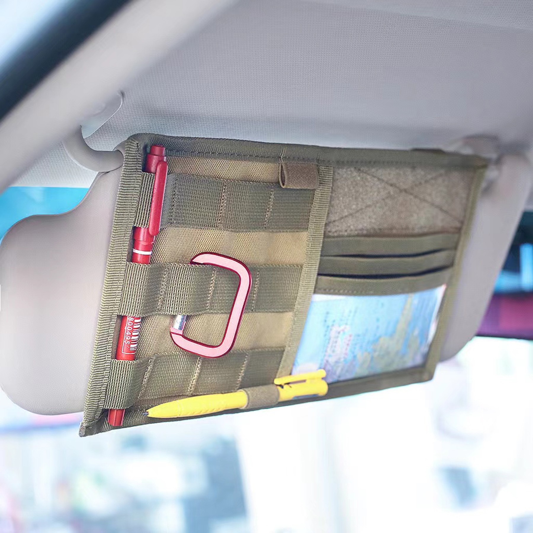 Picture Frame Car Sun Visor Organizer