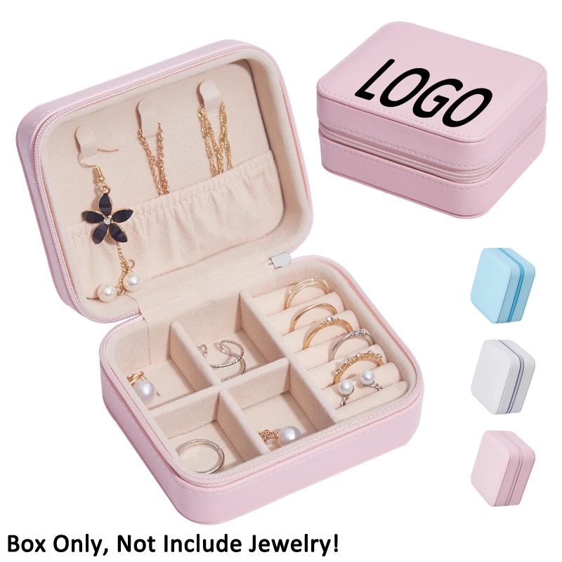 Portable Travel Jewelry Organizer Box & Earring Ring Storage 3