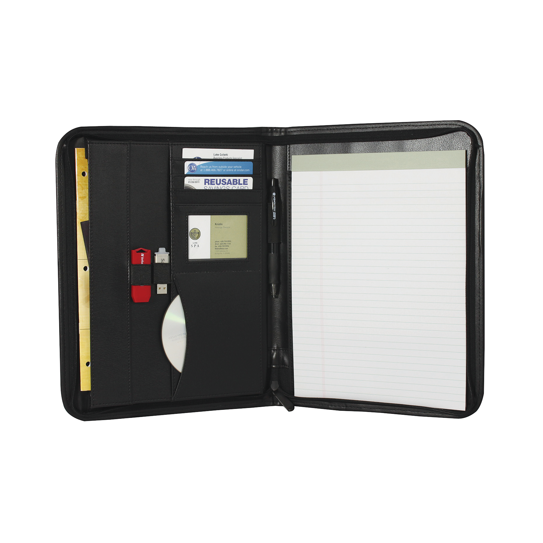 Lenox Elite Padfolio with Zipper Closure