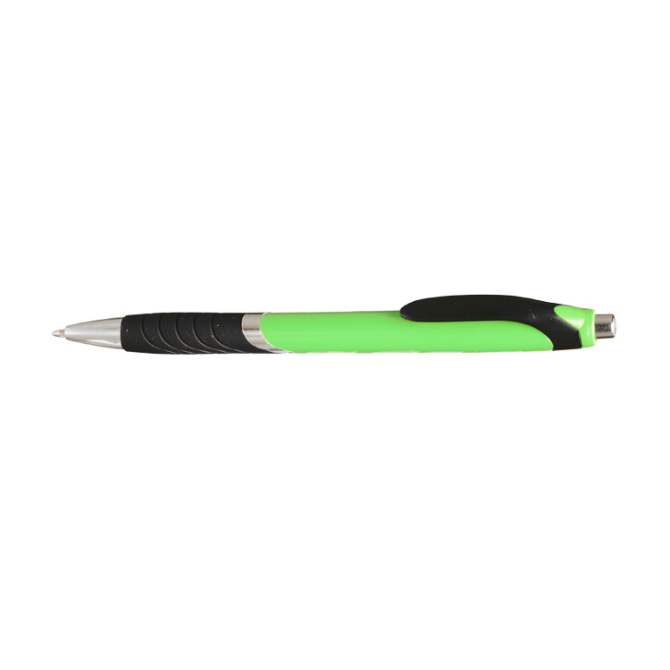 Bright Colors Rubber Grip Ballpoint Pen 12