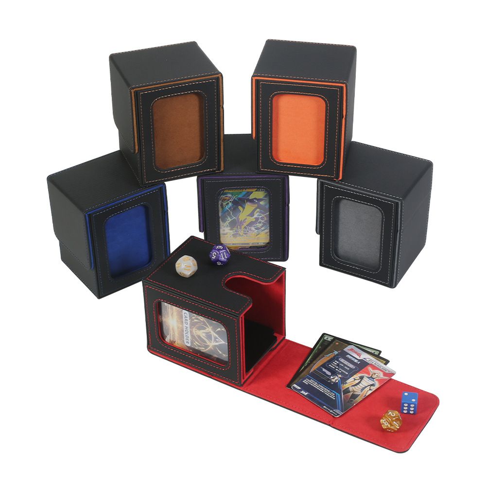 PU Leather Card Storage Boxes for Games 2