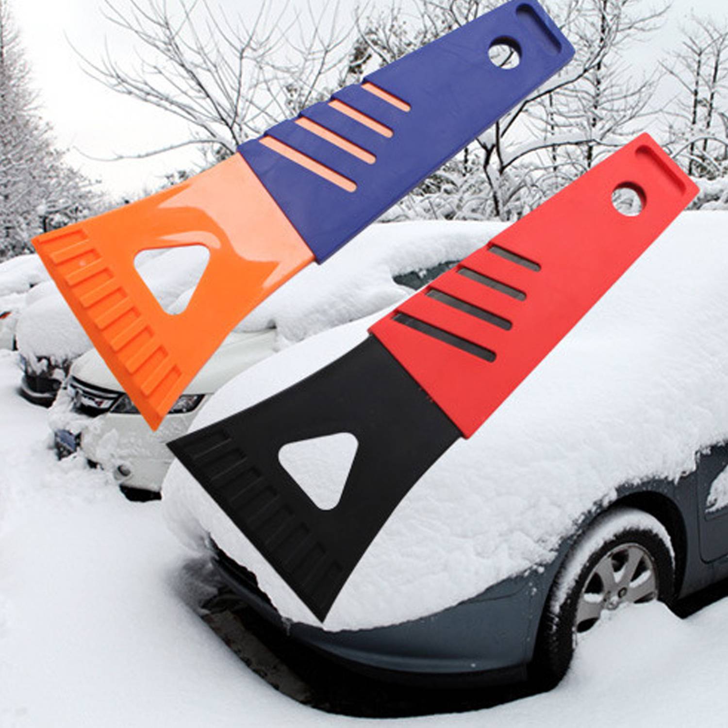 Portable Mini Plastic Car Ice And Snow Scraper 4