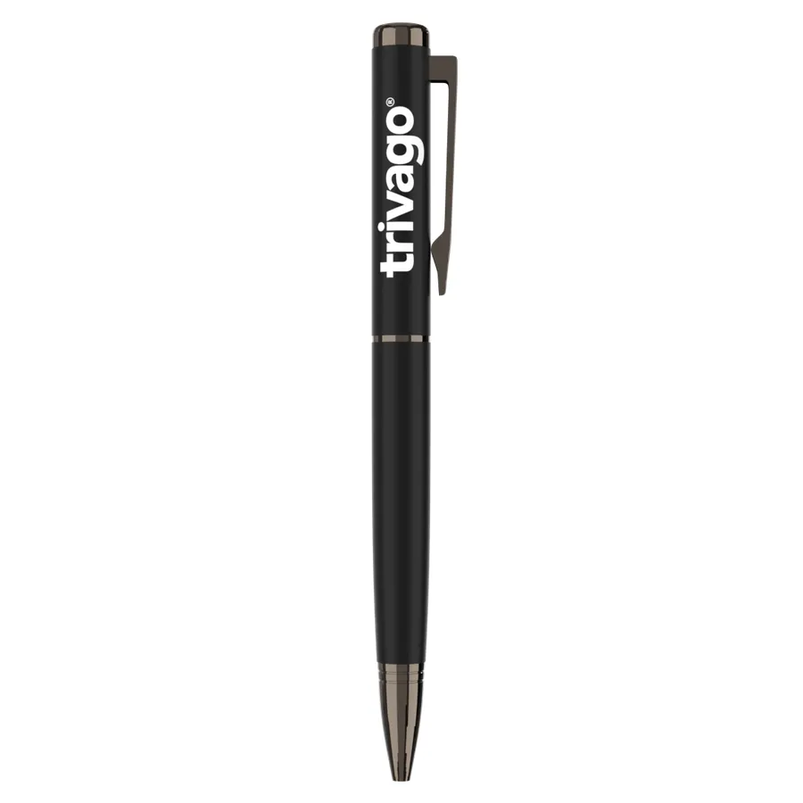 Elegant Black Metal Ball Pen 2