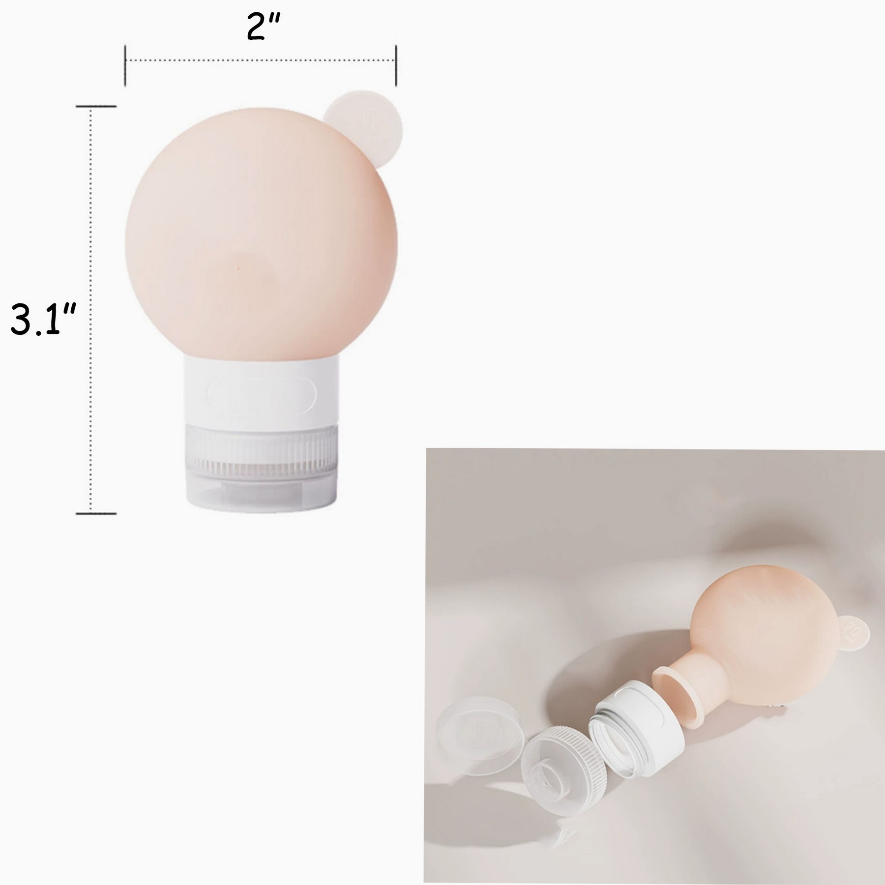 Refillable Soft Silicone Travel Bottles 3