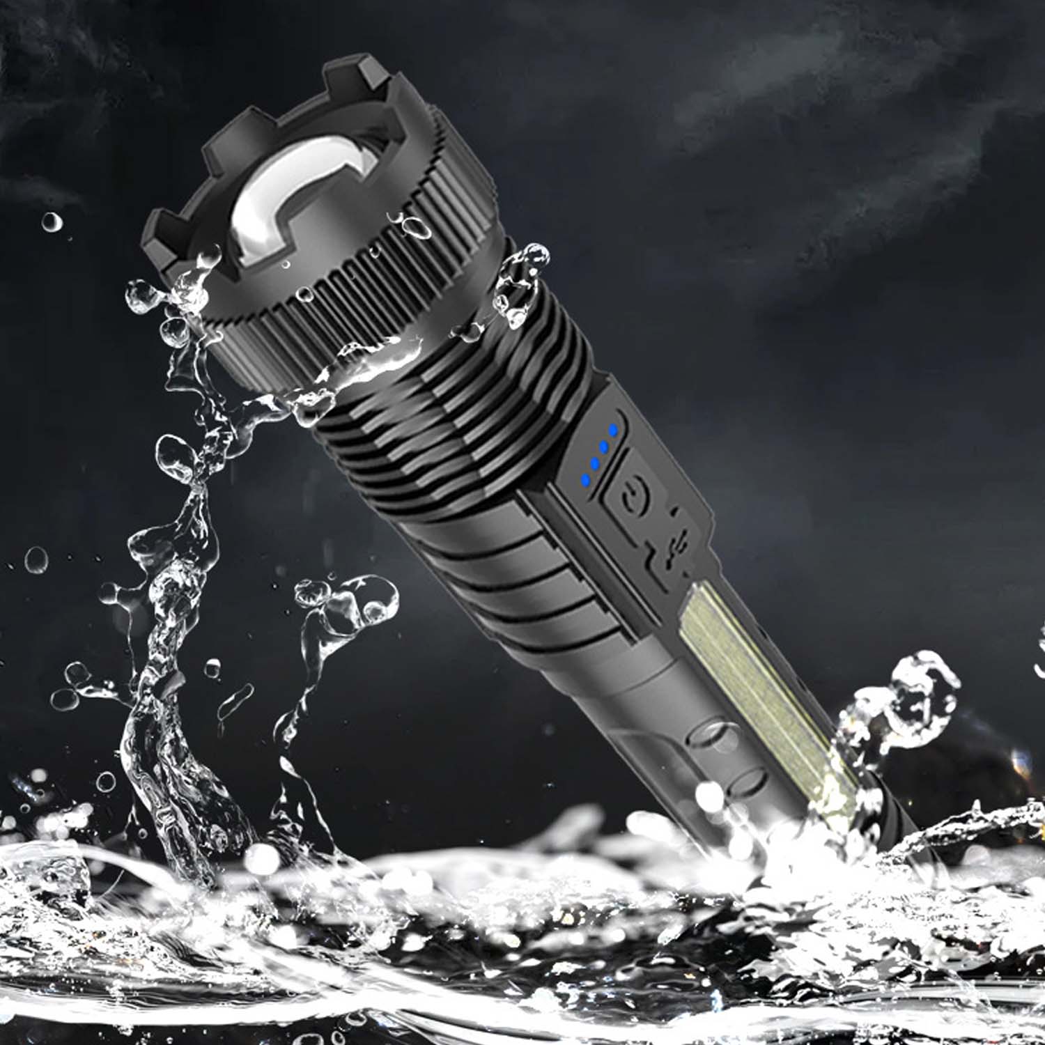 Telescopic Zoom High-Power High-Intensity Flashlight 5