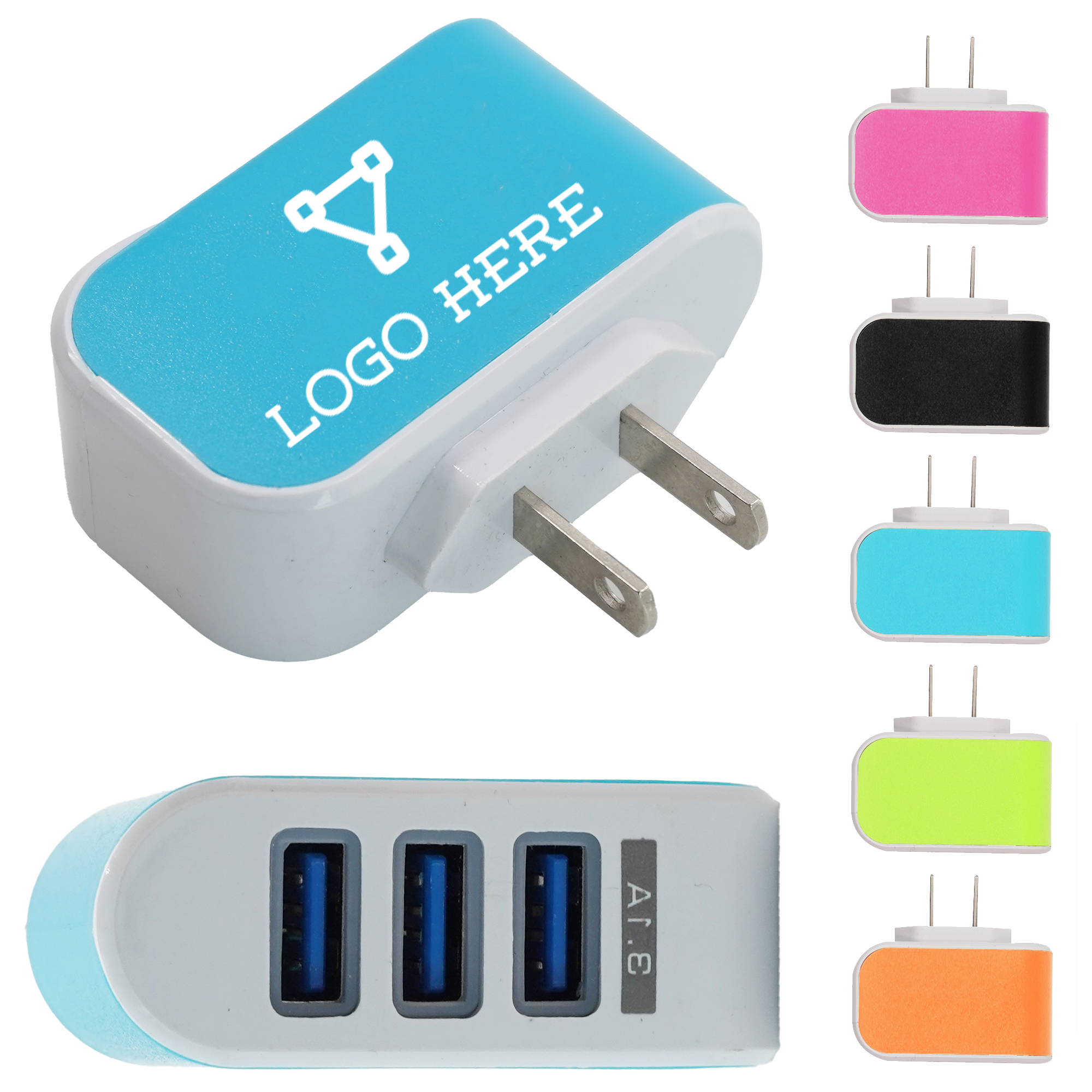 3 Port USB Charger MOQ 10 2
