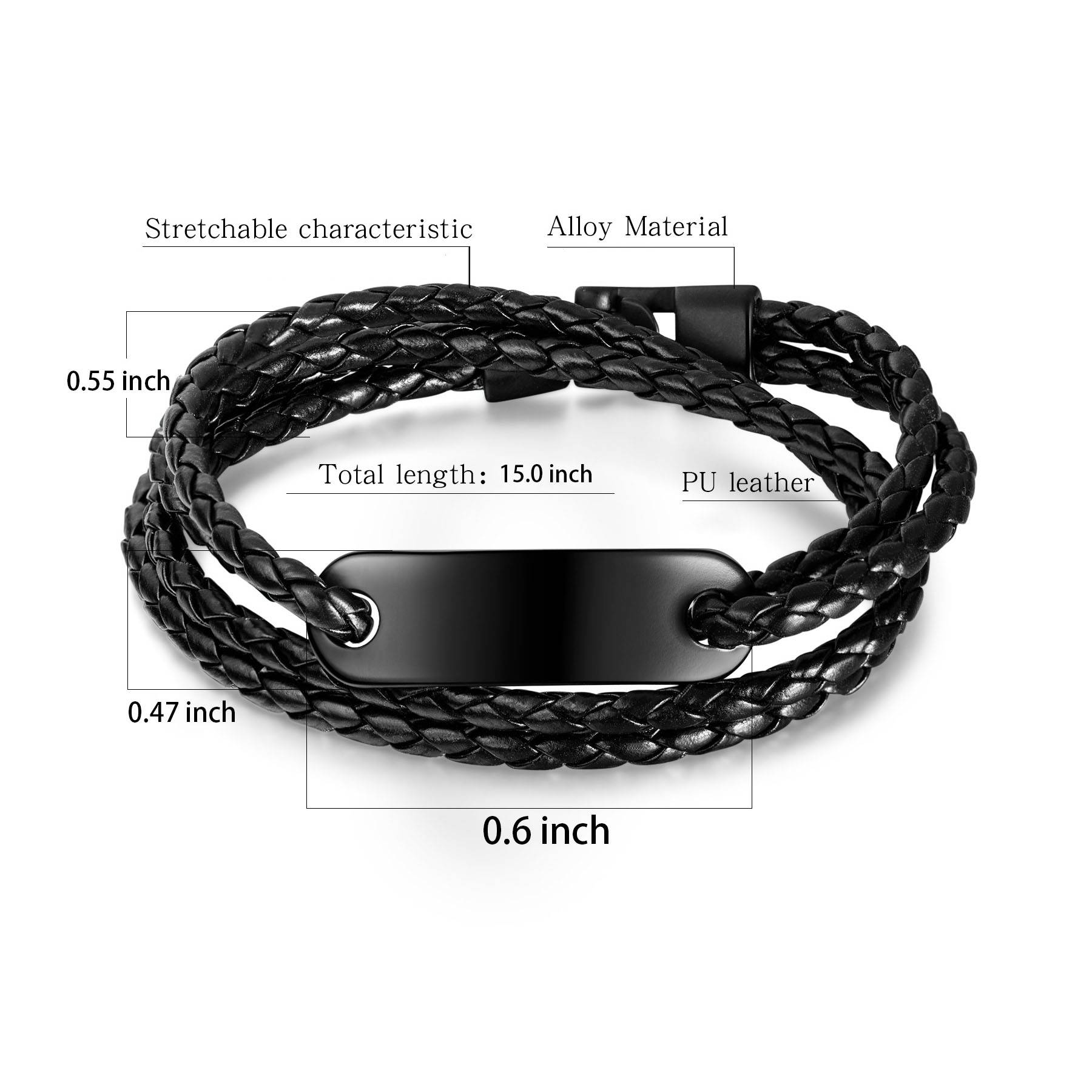 PU engraved bracelet 3