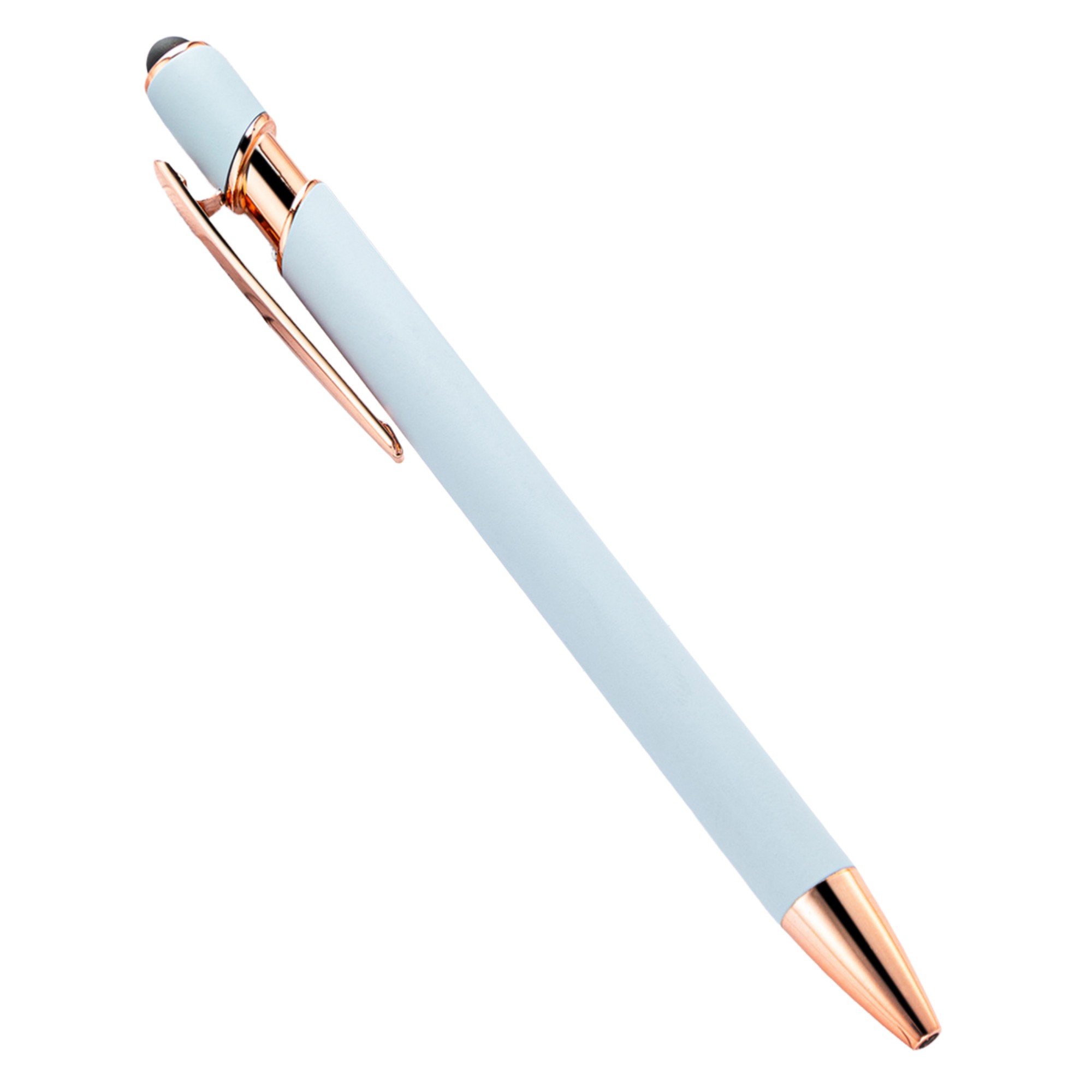 Plastic Metal Dual Function Stylus Ballpoint Pen 5.63" 17