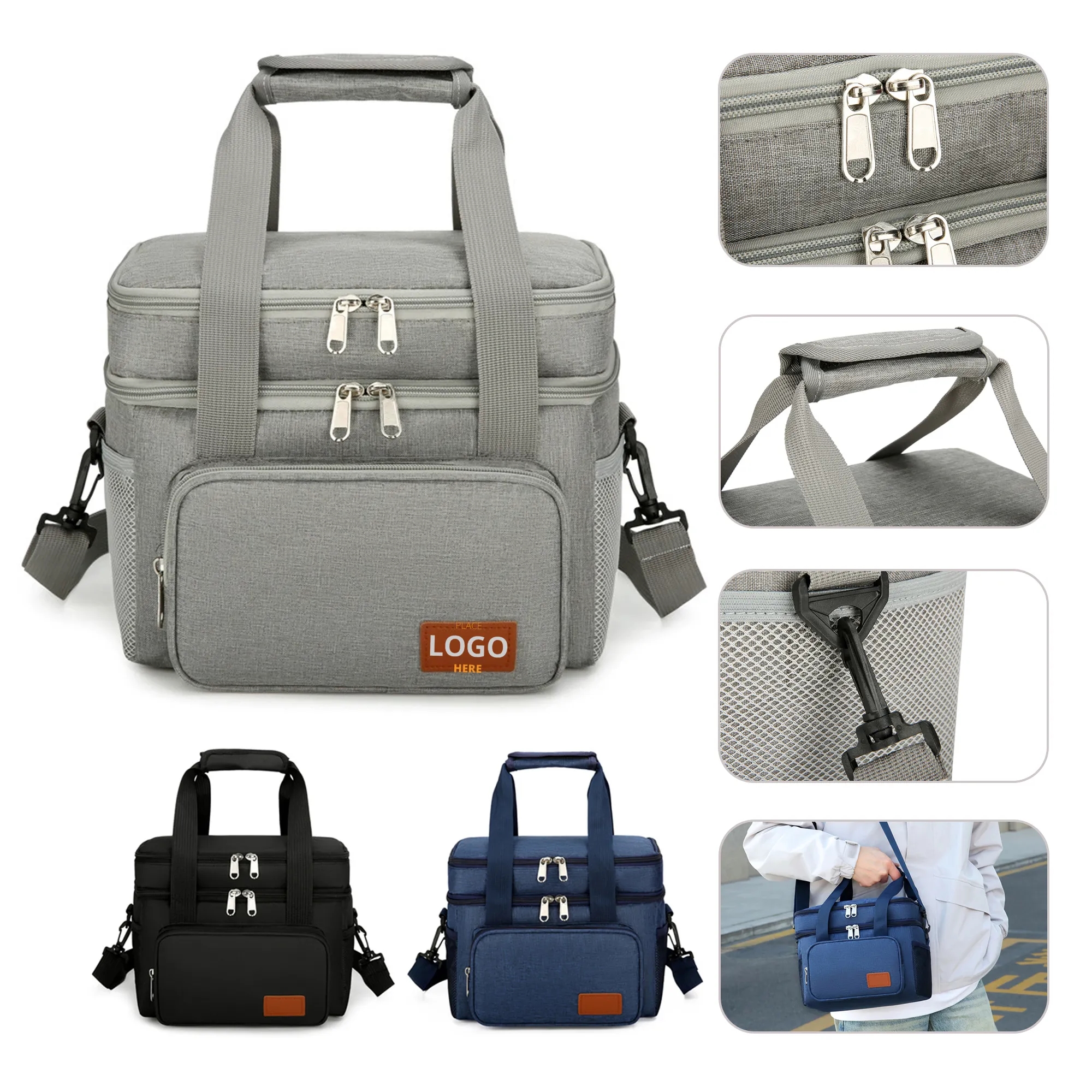 Zip Insulated Cooler Lunch Bags 1