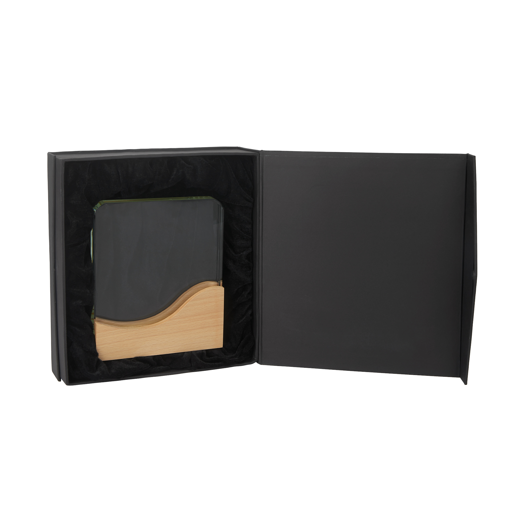 Ola Crystal Award with Wood Base 8