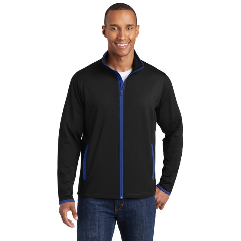 Sport-Tek Sport-Wick Stretch Contrast Full-Zip Jacket. 15