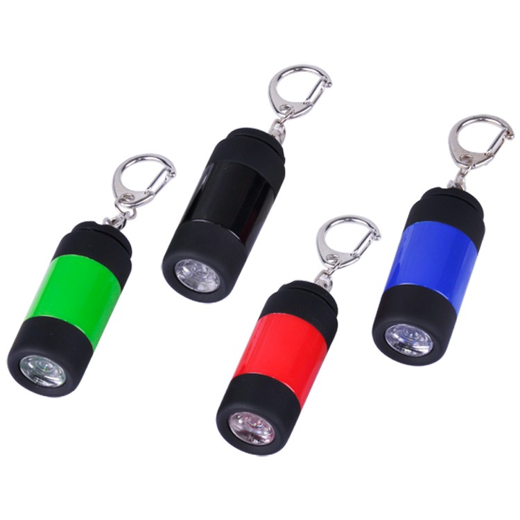Rubberized LED Flashlight with Key Clip 1