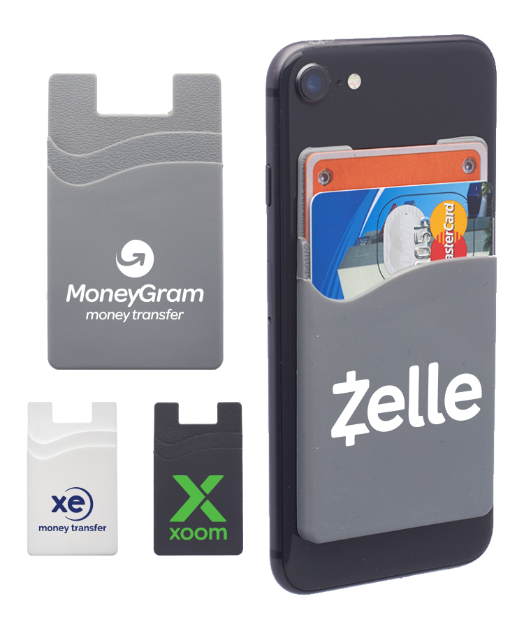 Dual Pocket Silicone Phone Wallets 1