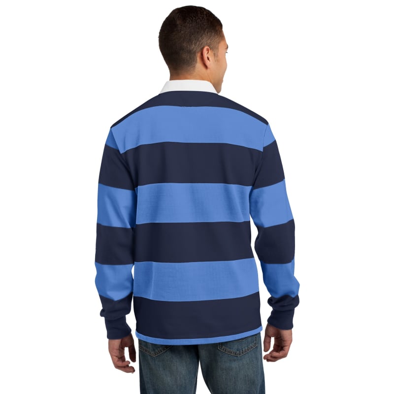 Sport-Tek Classic Long Sleeve Rugby Polo. 7