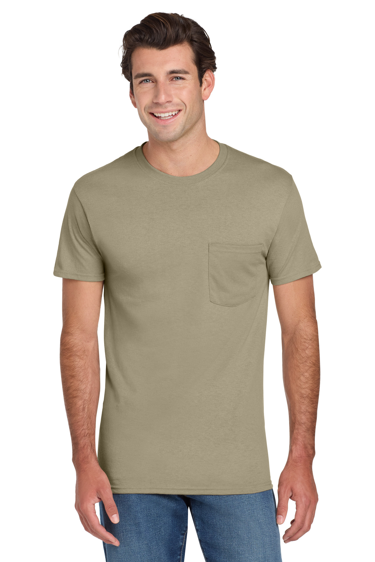 Jerzees - Dri-Power 50/50 Cotton/Poly Pocket T-Shirt. 29MP 149