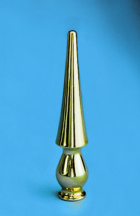 Chrome Plated Military Spear Indoor Flag Pole Ornament 1