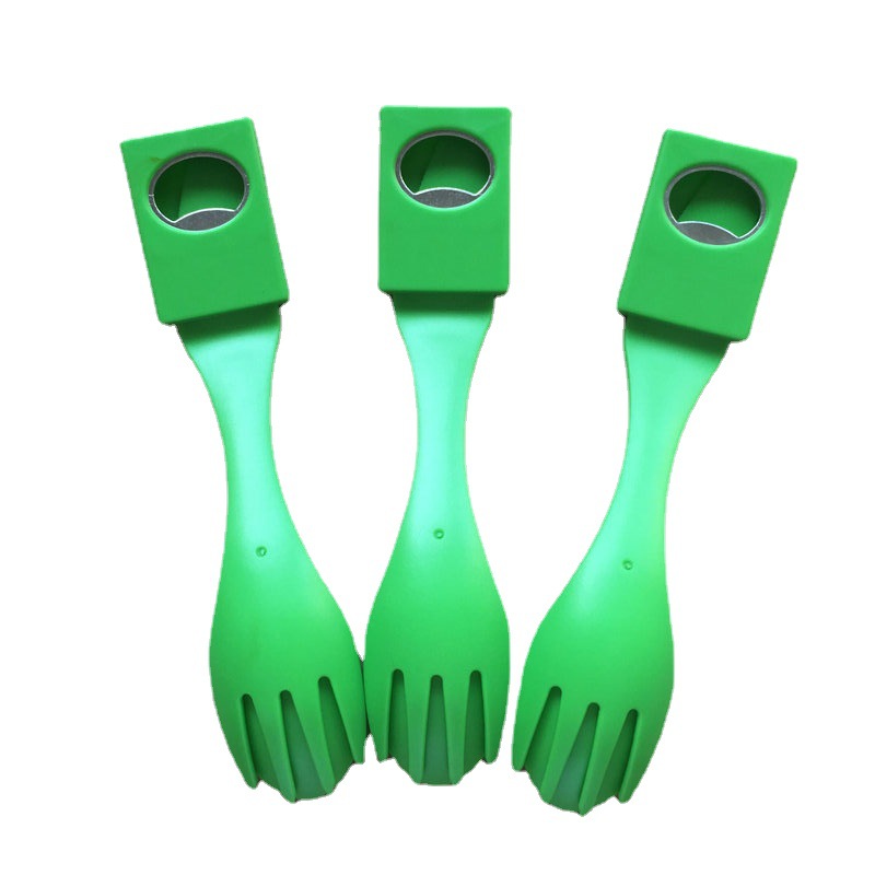 Plastic Knife and Fork with Bottle Opener 2