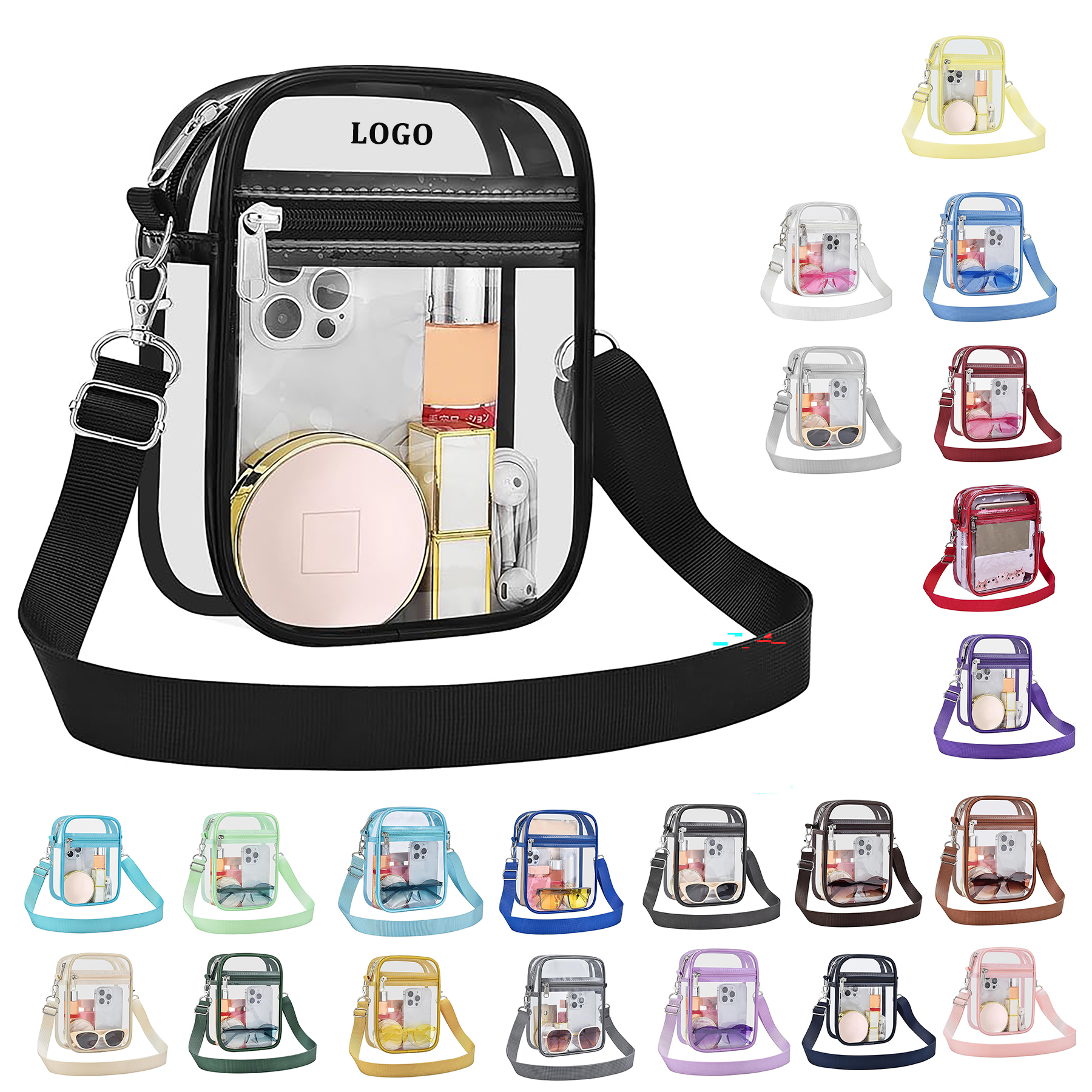 Men's and Women's Transparent Crossbody Wallet 13