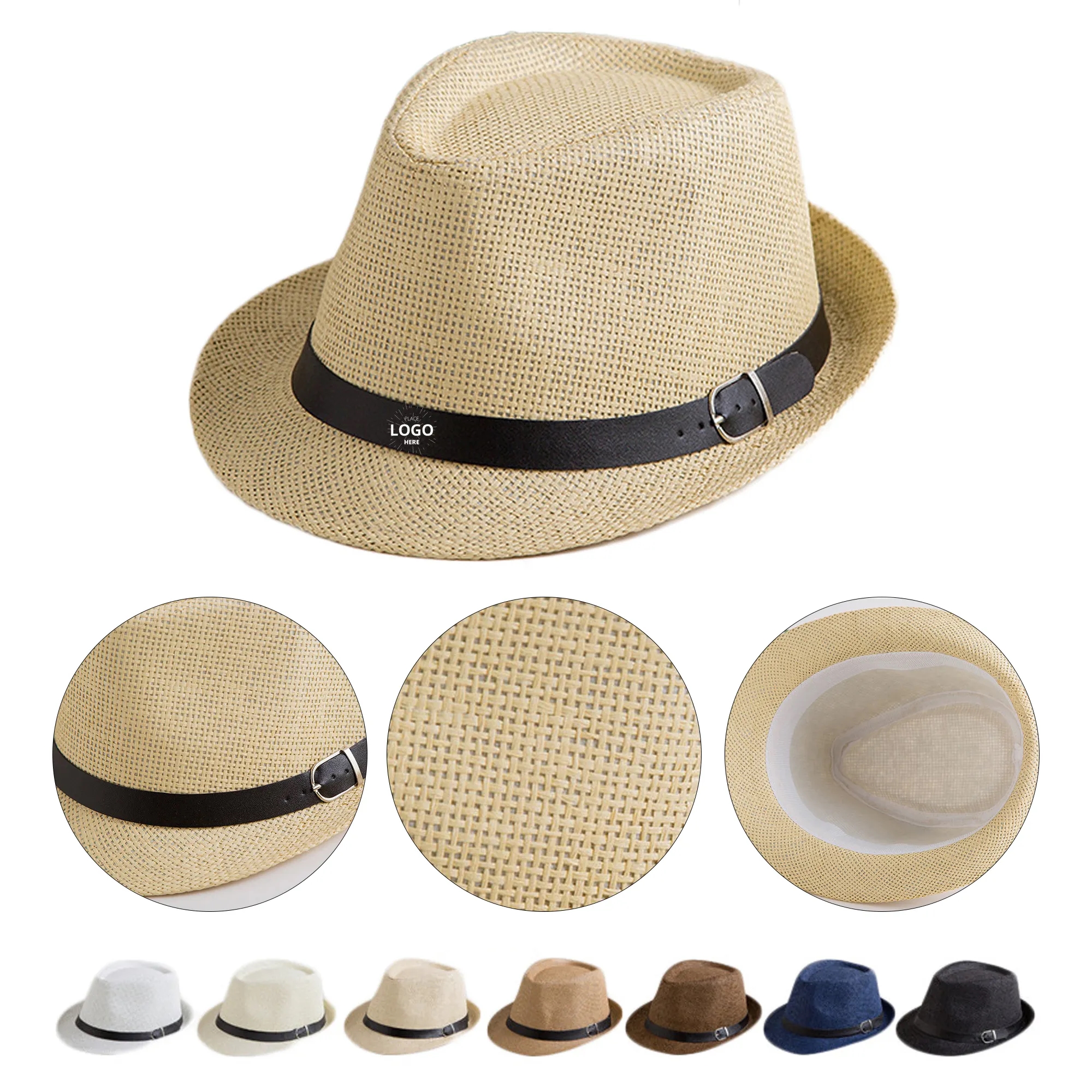 Paper Belt Straw Hat 1