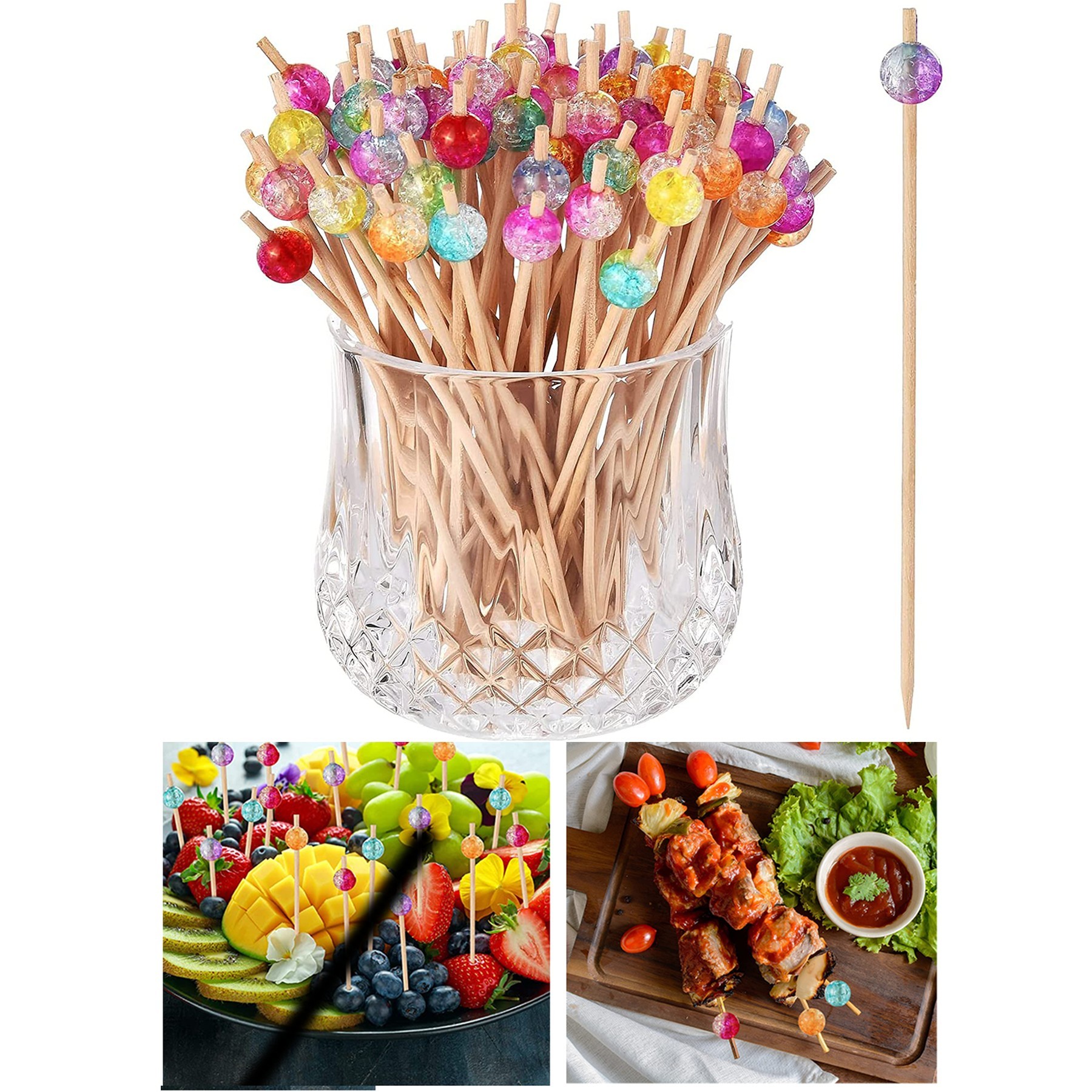 100 Pack Cocktail Picks 3