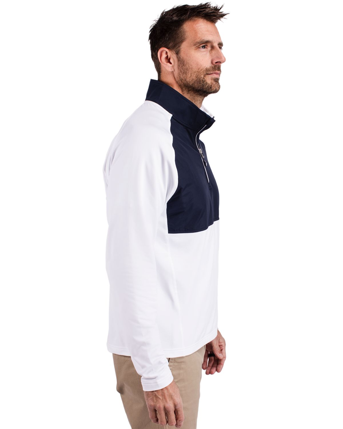 Cutter & Buck Adapt Eco Knit Hybrid Recycled Mens Quarter Zip 15