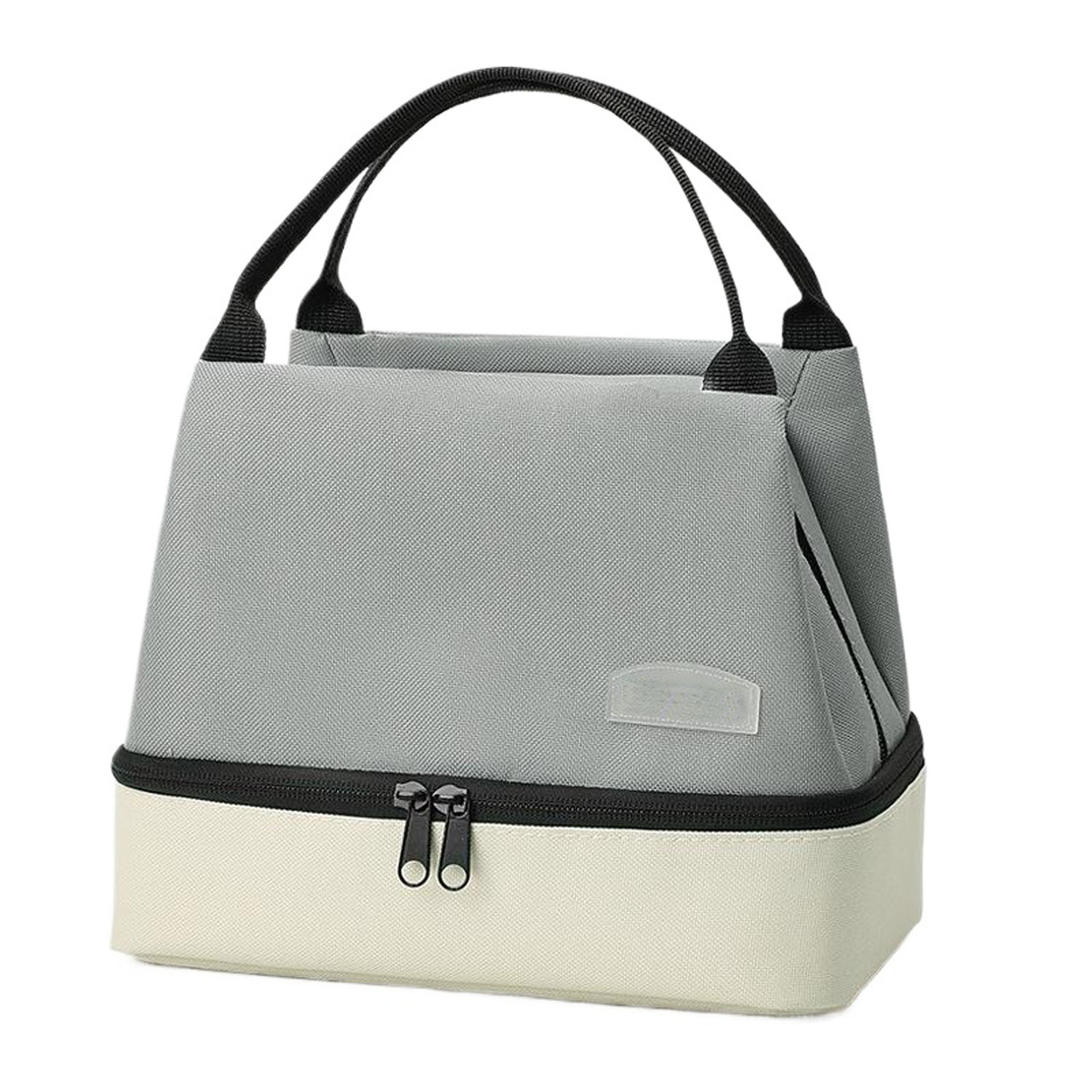 Two Tone Dual Layer Oxford Insulated Lunch Bag 5