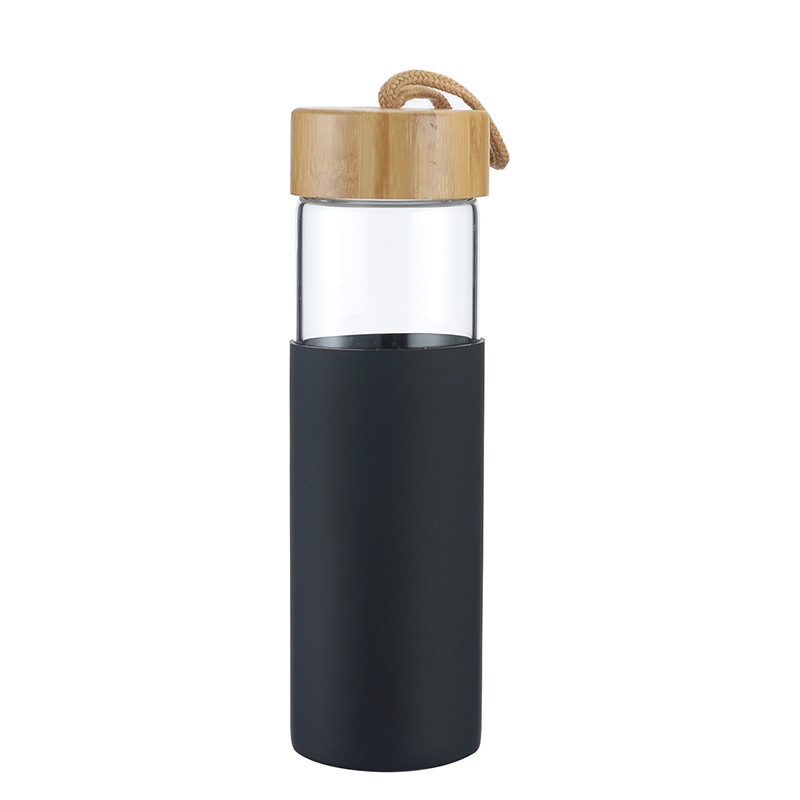 20oz Glass Bottles with StrapLid Silicone Sleeve 7