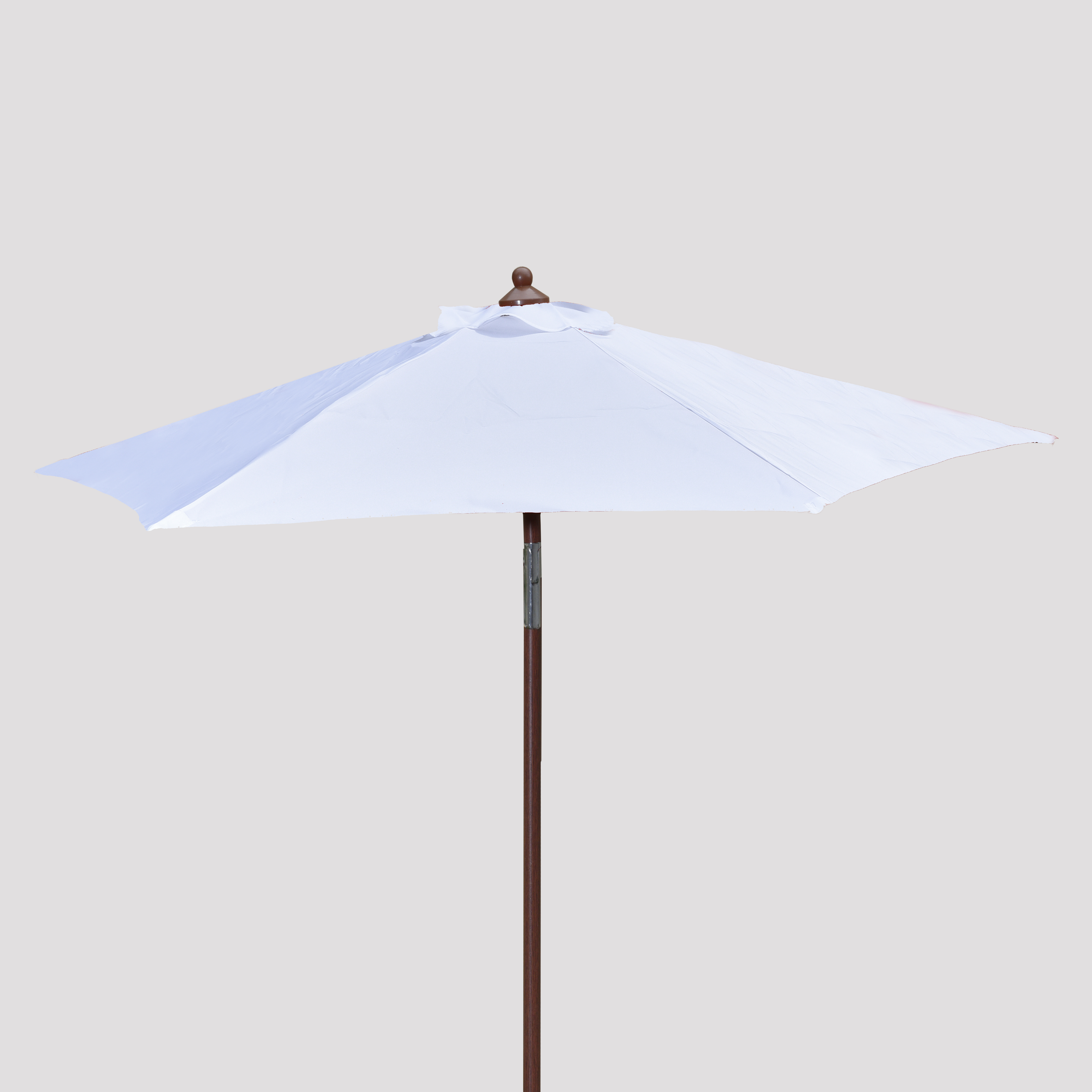 7' Wood Look Market Umbrella with Tilt