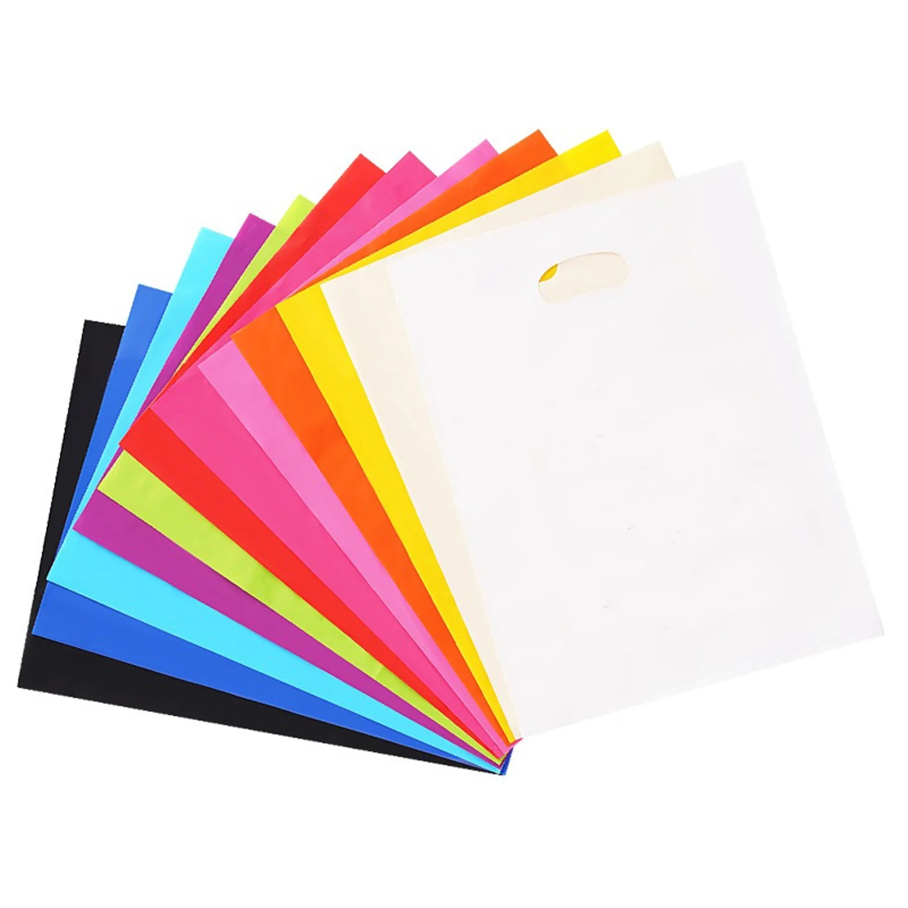 Retail Clothing Packing Die Cut Handle Plastic Bags 2