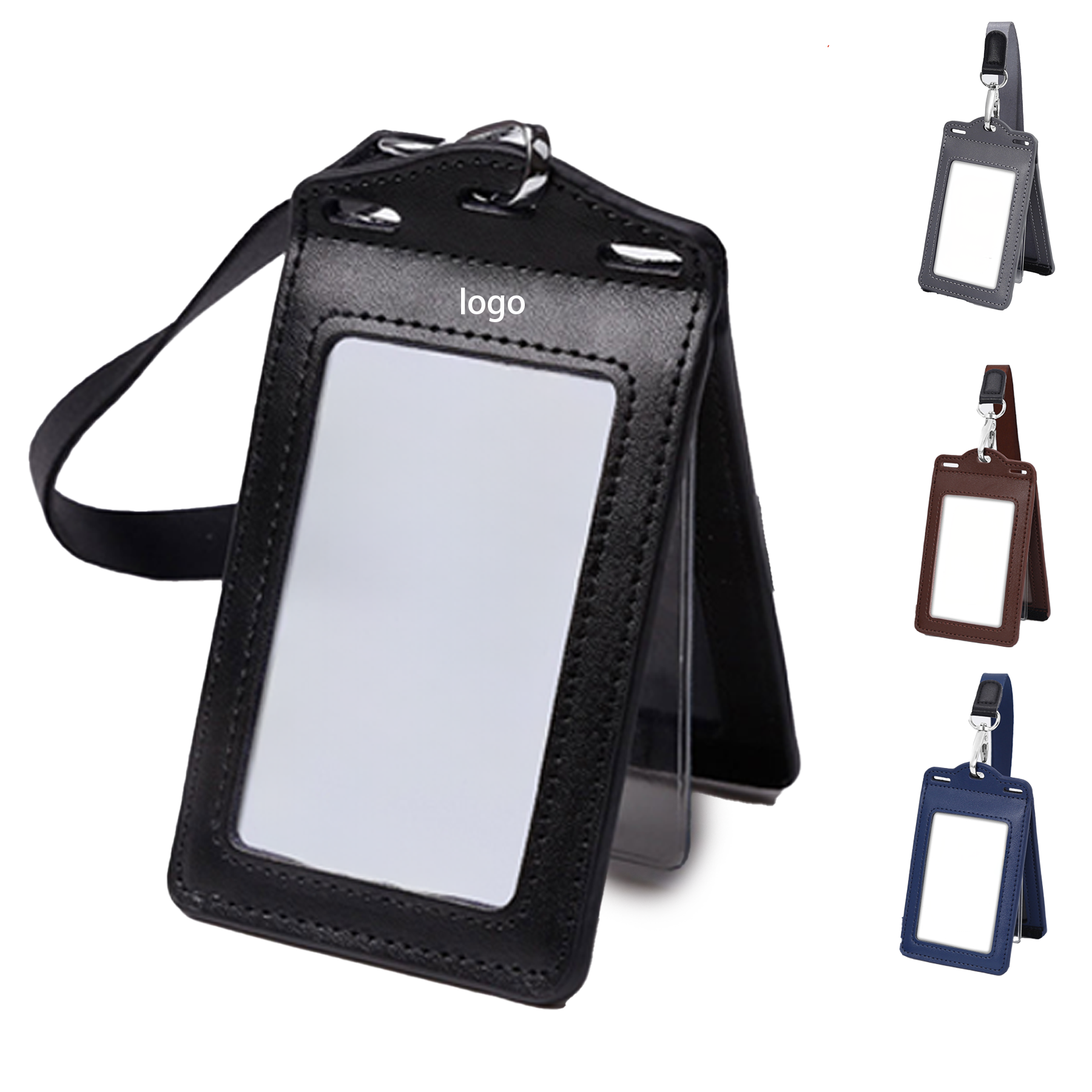 Leather ID Badge Holder 2