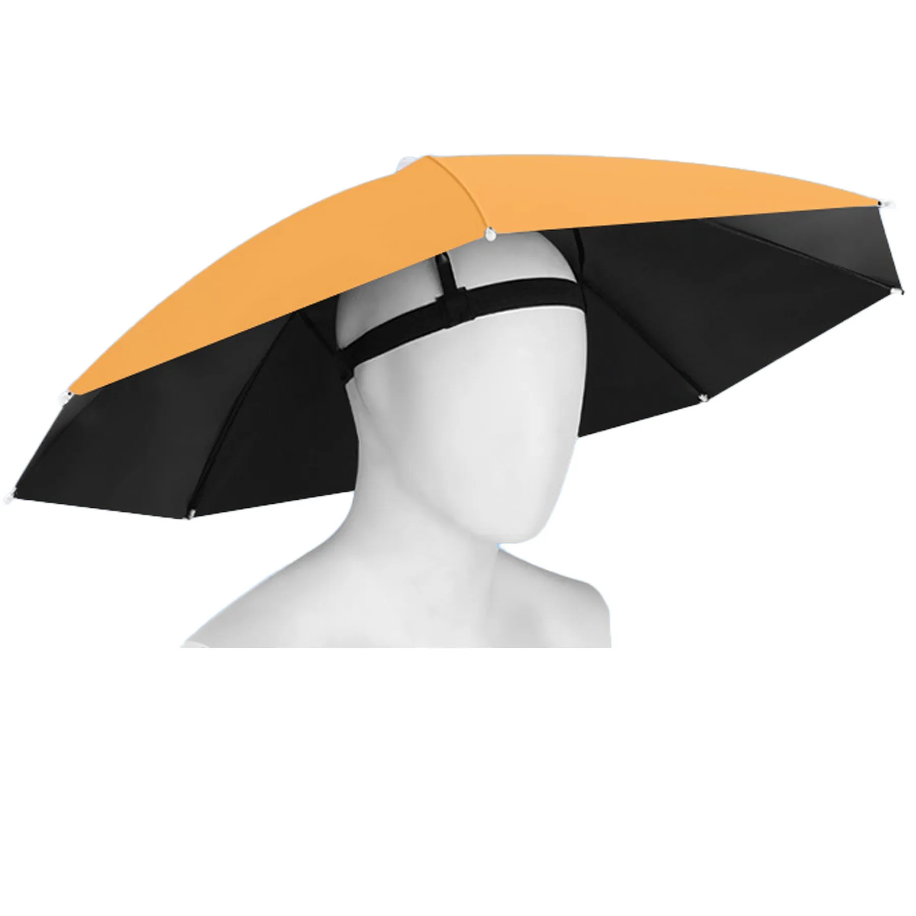 Head Umbrella Hat Summer Popular Sun With Elastic Band 2