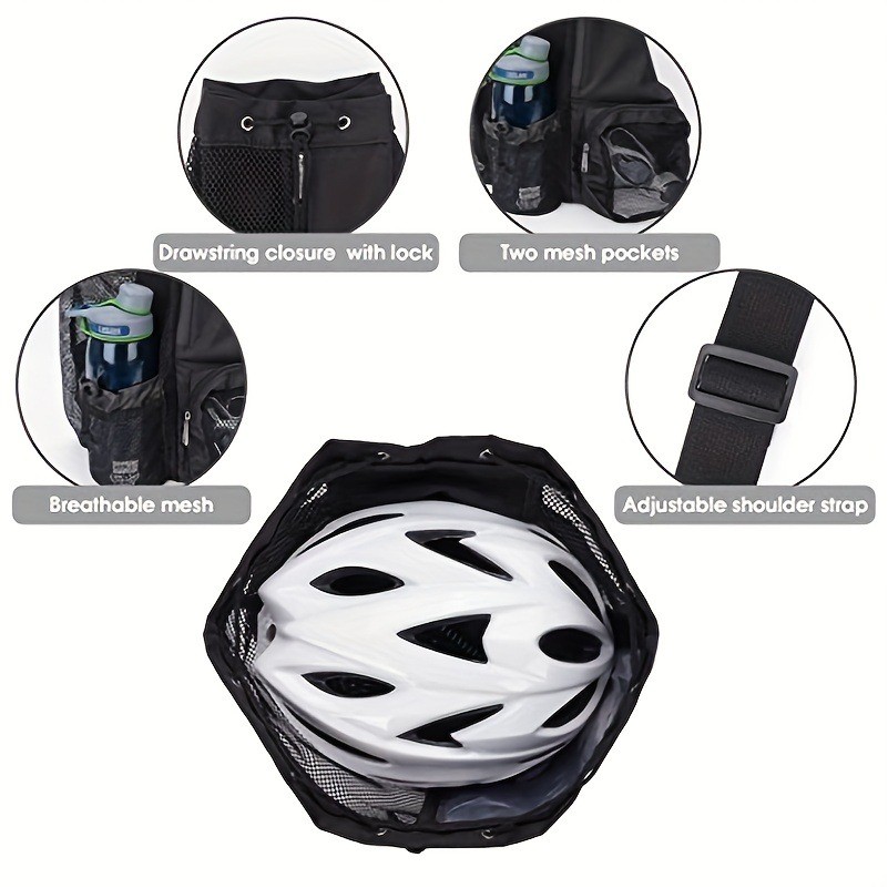 Swim Bag Mesh Drawstring Backpack 1