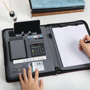 8000Mah Wireless Powerbank A4 Zipper Office Notebook 1
