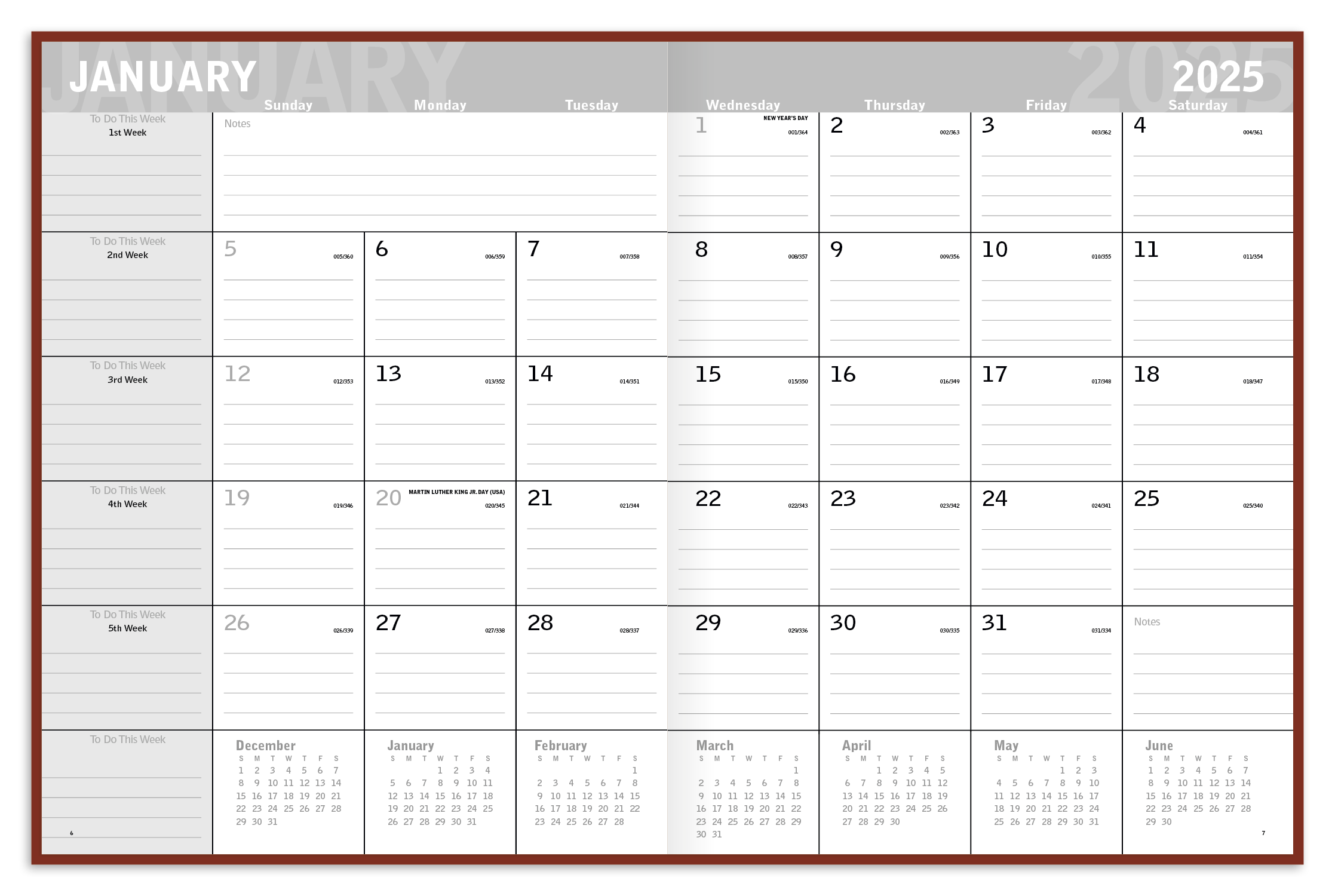 Triumph® Calendars Classic Monthly Planner 54