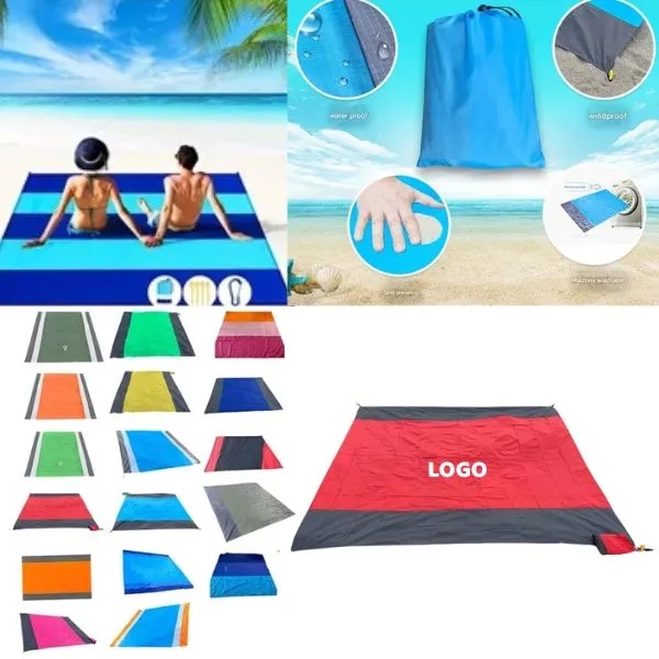 Foldable Sand-Resistant Waterproof Portable Beach Mat 3