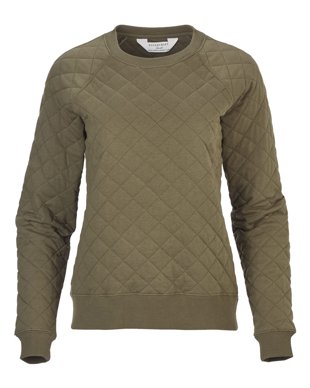 Women's Quilted Crewneck Pullover - R08 12