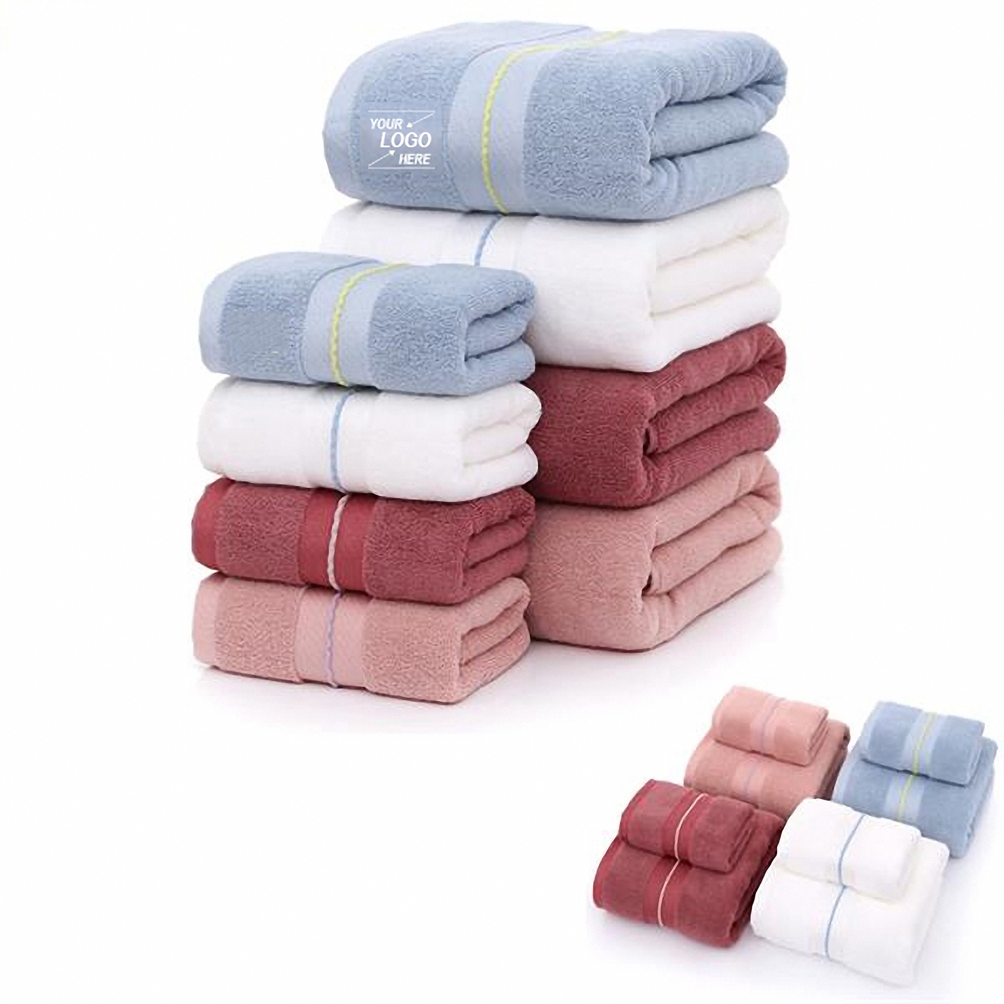 Large Cotton Bath Towel 27" x 55"