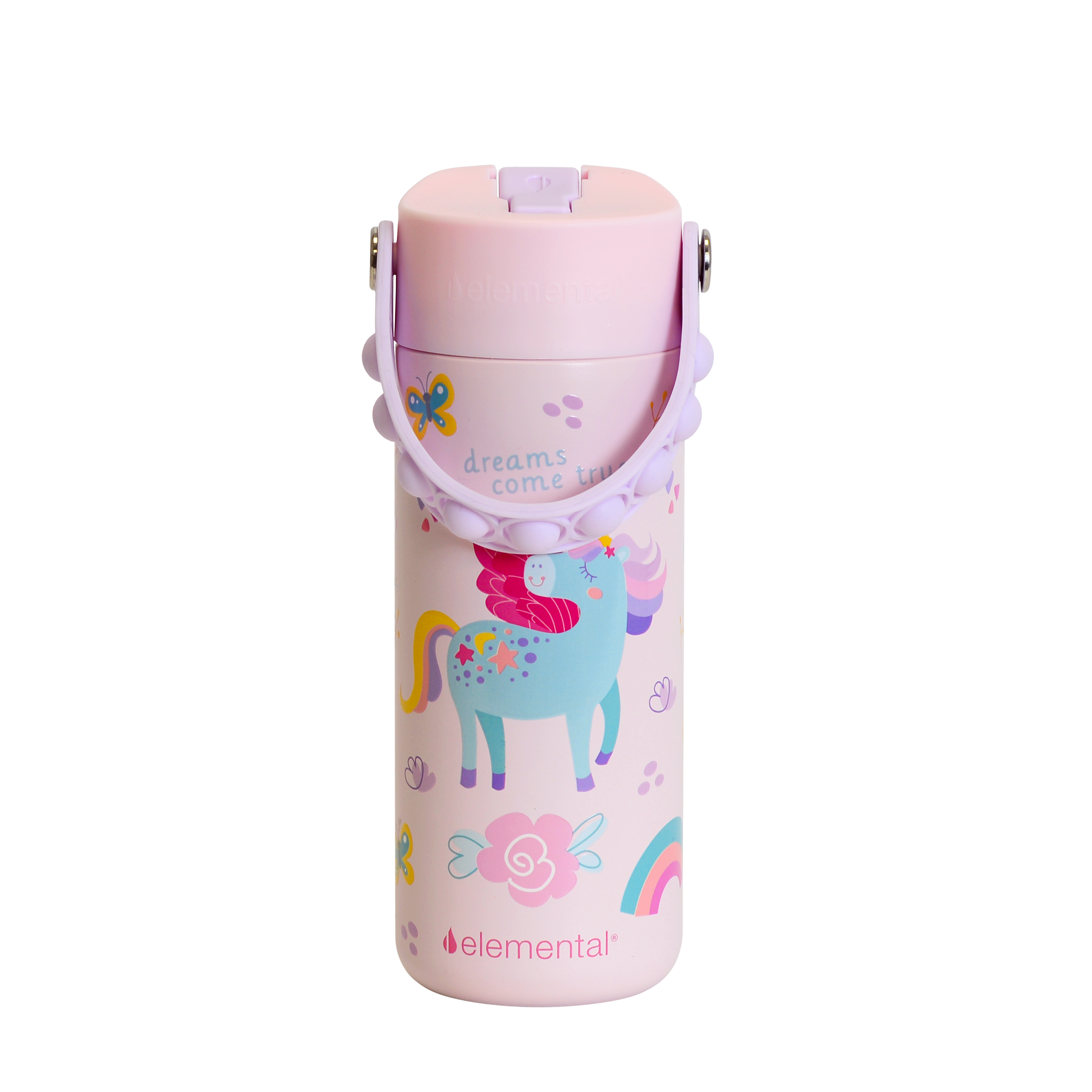 Elemental® Core Series 18oz Pop Fidget Stainless Steel Water Bottle - Vacuum Insulated - BPA-Free 11