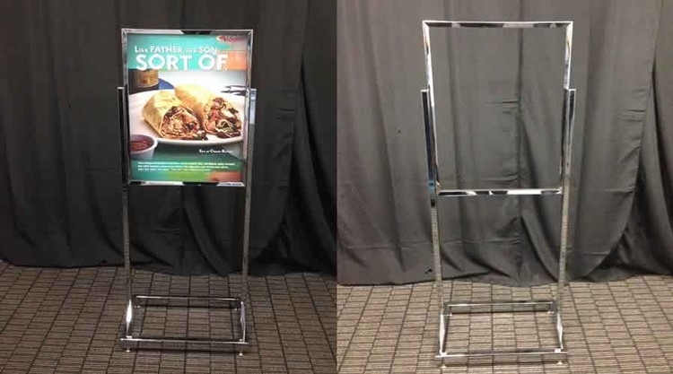 Top Loader, 4mm Coroplast Double-Sided sign holder stand 6